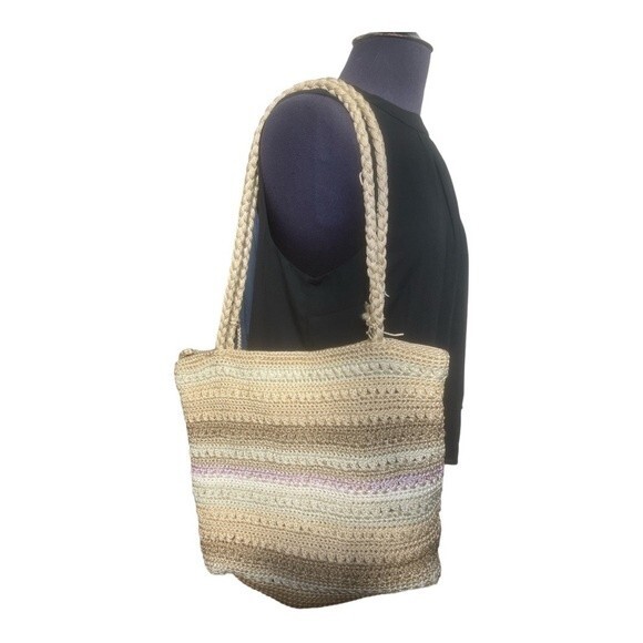 The Sak Crochet Striped Shoulder Bag - Picture 1 of 5